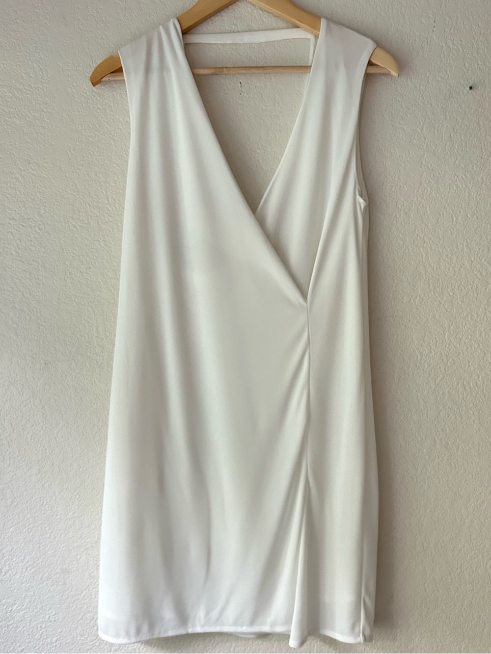 Zara White Sleeveless Mini Dress Modern Bride Courthouse Wedding